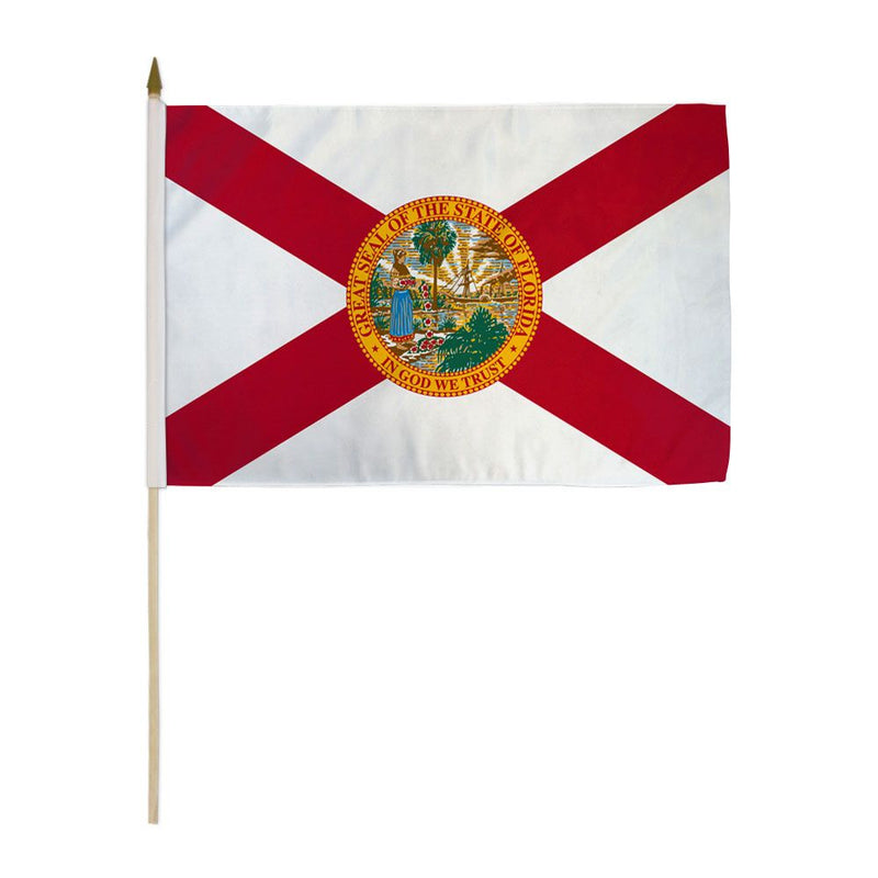 Florida Stick Flags - 12''x18'' Rough Tex ®68D