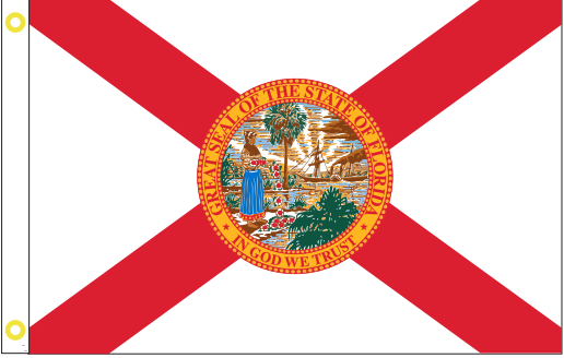 Florida 3'x5' Flag ROUGH TEX® 68D Nylon