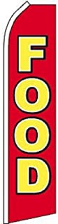 Food Red 11.5'x2.5' Swooper Flag Rough Tex® Knit Feather