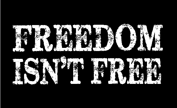 Freedom Isn't Free 3'X5' Flag ROUGH TEX® 68D