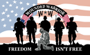 Freedom Isn't Free Wounded Warrior 3'X5' Flag ROUGH TEX® 68D