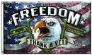 Freedom Thank a Vet  3'X5' Flag ROUGH TEX® 68D