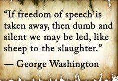 Freedom of Speech George Washington 3'X5' Flag ROUGH TEX® 100D