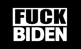Fuck Biden Black & White 3'X5' Flag ROUGH TEX® 68D Nylon
