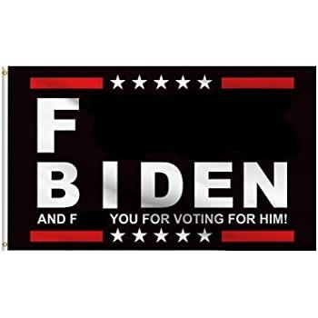 Fuck Biden  5'x8' Flag ROUGH TEX® 68D Fuck Biden Trump 2024 5X8 Flags