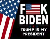 Fuck Biden Trump Is My President 5'x8' Flag ROUGH TEX® 100D