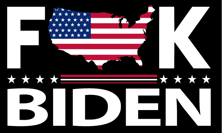 Fuck Biden USA Map 3'x5' Flag ROUGH TEX® 68D Nylon