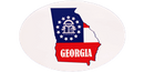 Georgia Oval Bumper Sticker