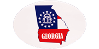 Georgia Oval Bumper Sticker