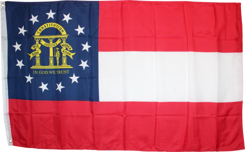 Georgia Flag 3x5ft Nylon USA 210D Printed Flags