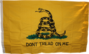 12"X18" GADSDEN DON'T TREAD ON ME FLAG COTTON EMBROIDERED & SEWN