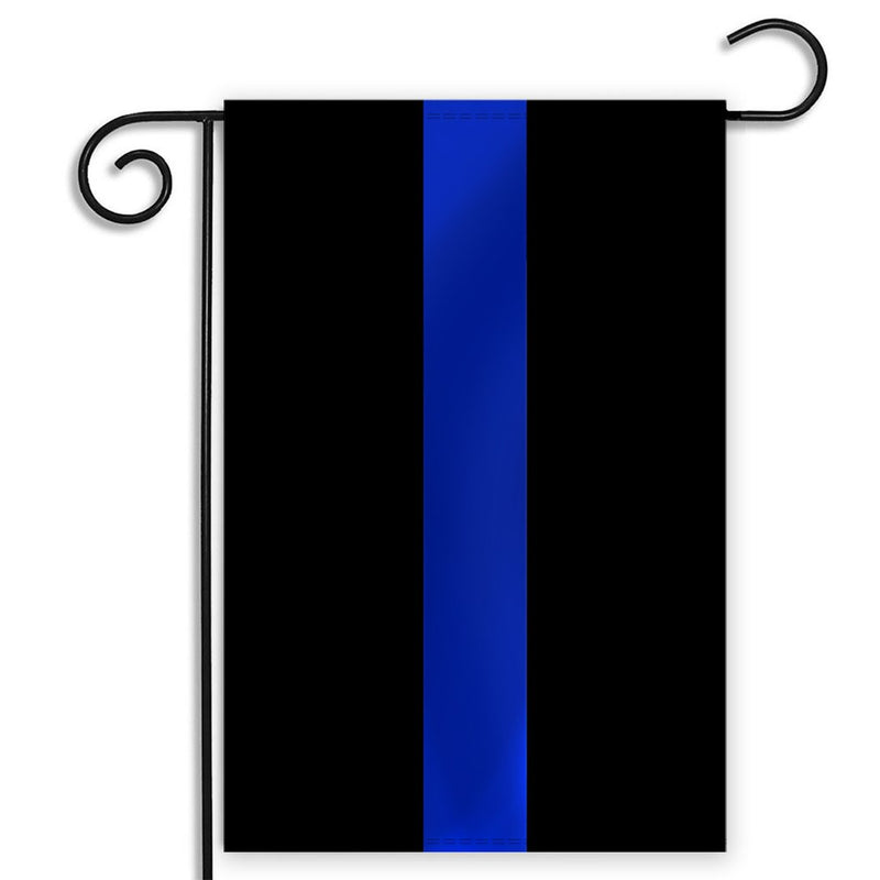 Back the Blue Garden Flag Police Blue Line