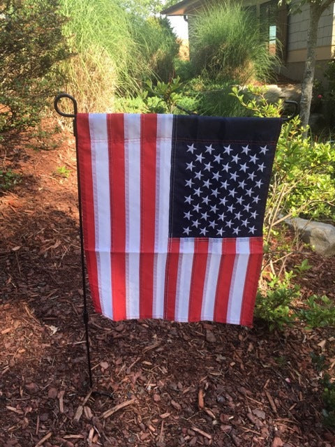 American Flag Garden Flag USA Embroidered Stars & Sewn Stripes Rough Tex ® American Brand