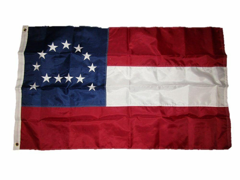 GENERAL ROBERT E. LEE HEADQUARTERS FLAG STARS & BARS 3X5 600D 2PLY