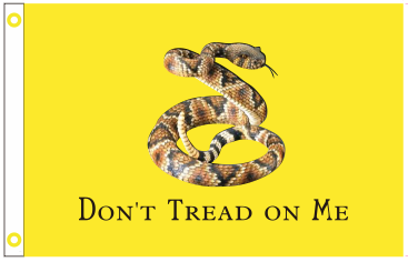 Gadsden Alternate Don't Tread On Me 4'x6' Flag Rough Tex® 100D