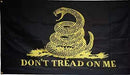 Gadsden Black and Gold 3'X5' Double Sided Flag ROUGH TEX® 100D