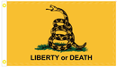Gadsden Liberty or Death 3'X5' Flag ROUGH TEX® 100D