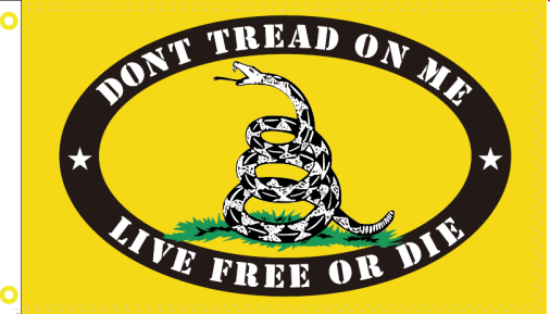 Gadsden Live Free or Die 3'X5' Double Sided Flag ROUGH TEX® 100D
