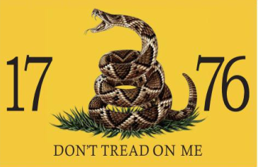 Gadsden Live Rattlesnake 1776 12"x18" Double Sided Flag With Grommets ROUGH TEX® 100D
