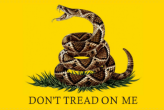 Gadsden Live Rattle Snake 3'X5' Flag ROUGH TEX® 100D
