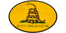 Gadsden Don't Tread On Me Oval Bumper Sticker