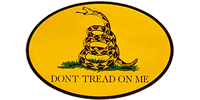 Gadsden Don't Tread On Me Oval Bumper Sticker