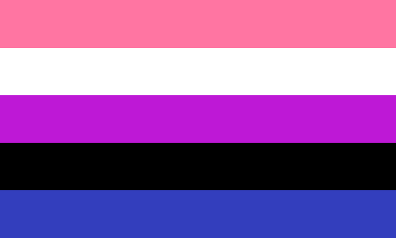 Gender Fluid 12"x18" Nylon Flag With Grommets ROUGH TEX® 68D