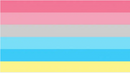 Gender Flux Pride 4"x6" Desk Stick Flag Rough Tex® 68D