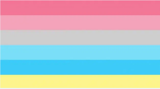 Gender Flux Pride 4"x6" Desk Stick Flag Rough Tex® 68D