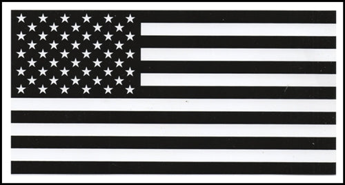 Black And White USA 3'X5' Flag Rough Tex® 100D