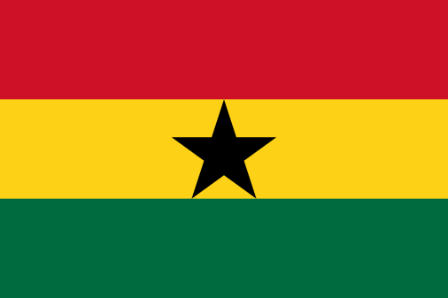 Ghana 3'x5' Flag ROUGH TEX® 68D Nylon