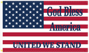 God Bless America United We Stand 3'X5' Flag Rough Tex® 100D
