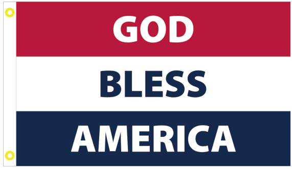 God Bless America 3'X5' Flag ROUGH TEX® 100D