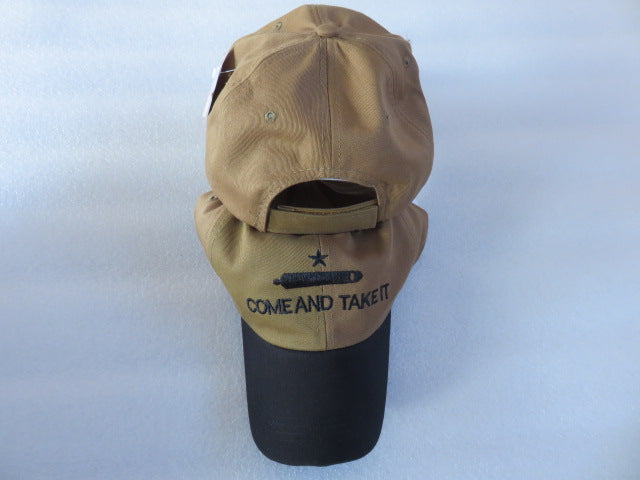 Gonzales Come and Take It Brown Khaki and Black Cap Texas