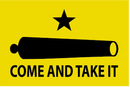Gonzales Come and Take It Buff 12"x18" Double Sided Flag With Grommets ROUGH TEX® 100D