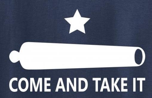 Gonzales Come and Take It Red 3'X5' Flag Rough Tex® 100D