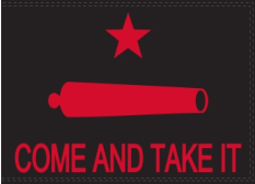 Gonzales Red Come And Take It 12"x18" Double Sided Flag With Grommets ROUGH TEX® 100D