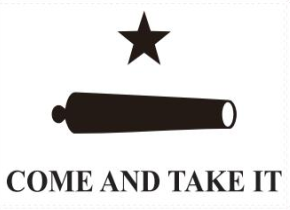 Gonzales Come & Take It 4"x6" Stick Flags Texas 4x6 Inch Desk Set Flag