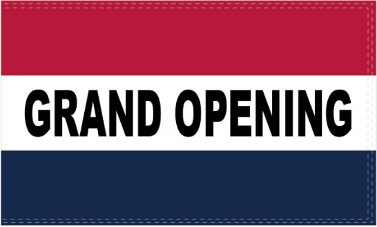 Grand Opening 3'X5' Flag Rough Tex® 100D
