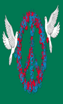 Green Peace 3'x5' Flag ROUGH TEX® 68D Nylon