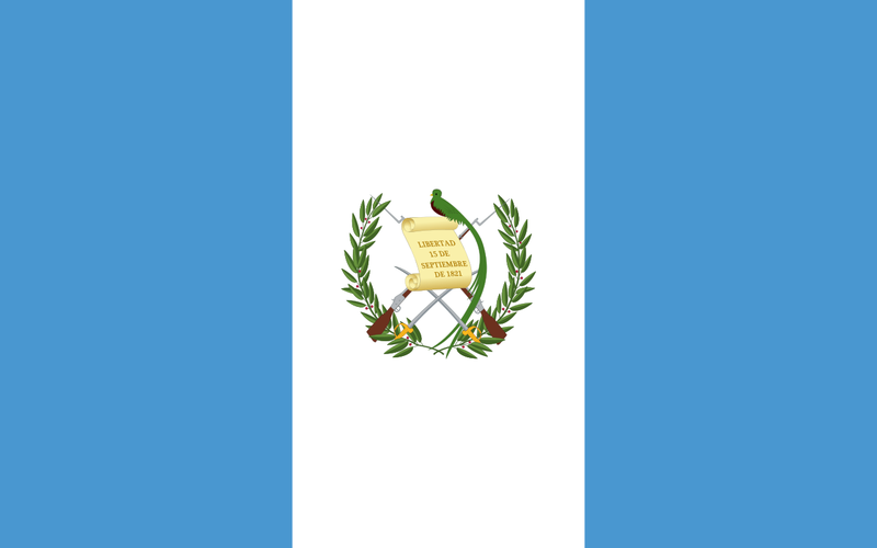 Guatemala 12"x18" Flag With Grommets ROUGH TEX® 100D