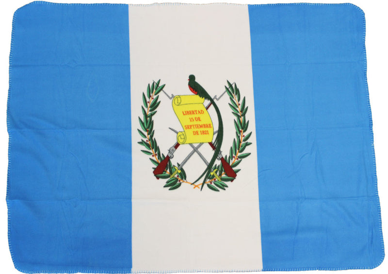 Guatemala Flag Deluxe Polar Fleece Blanket