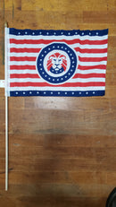 Stick Flags Gold Painted Wood Spear Collectors Items HEALDRY LION - 12x18 Rough Tex ®