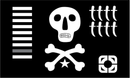 HMS Utmost Jolly Roger 2'x3' Flag ROUGH TEX® 100D Pirate British Military