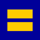 Human Rights Blue - Bumper Sticker