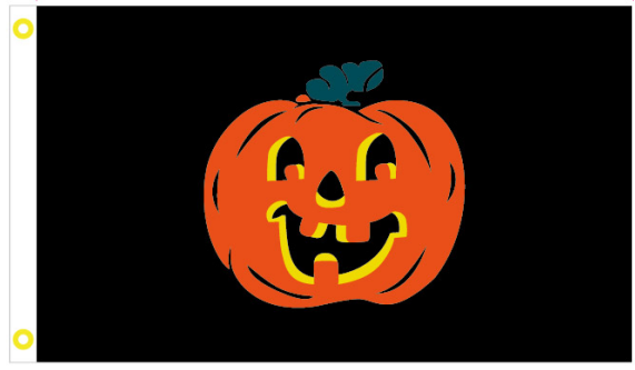 Halloween Pumpkin 3'X5' Flag ROUGH TEX® 100D