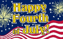 Happy Fourth Of July 3'X5' Flag ROUGH TEX® 68D