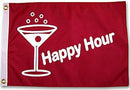 Happy Hour Red 3'X5' Flag ROUGH TEX® 100D