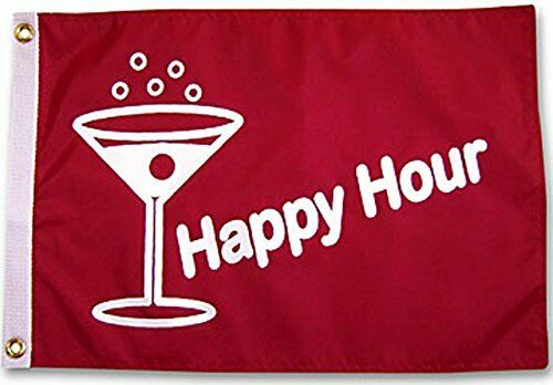 Happy Hour Red 3'X5' Flag ROUGH TEX® 100D