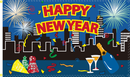 Happy New Year City 3'X5' Flag ROUGH TEX® 100D